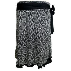 Vtg 90's Gothic Whimsigoth Fairy Core Grunge Sash Layered Midi Maternity Skirt